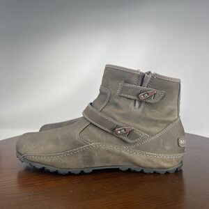 Merrell Haven Duo Boots Womens 9 Grayish Green Leather Waterproof Booties J69182